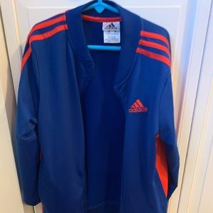 Adidas boys blue zip up jacket